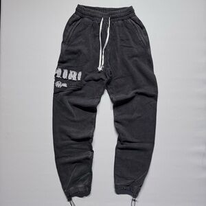 AMIRI Black Hoodie with Tag Detail